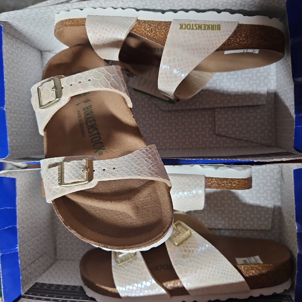 BIRKENSTOCK Sydney Narrow vegan sandals Cream ivory SHOES CHOOSE SIZE